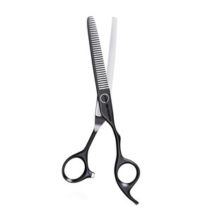 Tijeras Profesionales para Adelgazar el Cabello, Tijeras de Peluquería para Texturizar con Dientes, con Estuche Protector, Ultra Afiladas 440C - Product Image 1