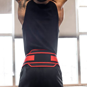 Running Belt with <b>Chain</b> Gym Waist Support Pull-up Back Support Strap Breathable Neoprene Professional Protection Unisex - Product Image 5