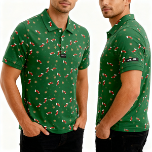 Chemise de sport vintage à manches courtes en coton 100% personnalisée, respirante, avec logo imprimé, séchage rapide, pour homme, pour le golf - Product Image 2