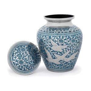 Urne de crémation au design merveilleux avec incrustation de croix Urne de crémation noire élégante pour adultes pour les cendres commémoratives pour les fournisseurs en gros - Product Image 4