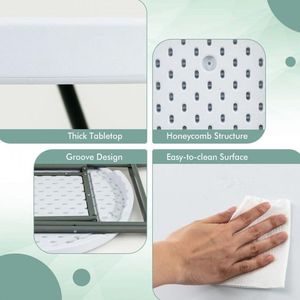 Tavolo Pieghevole Rotondo da Esterno Leggero da 32 Pollici - Product Image 4