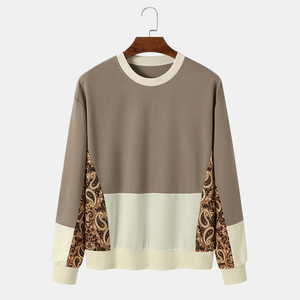 Men's Crewneck Pullover Sweatshirt High Quality 100% Cotton Heavy Fleece <b>Hoodie</b> Custom Logo Drop Shoulder Winter 3D Embroidery - Product Image 1