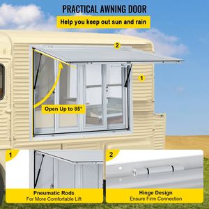 Finestra di concessione in lega di alluminio 36X36 pollici per camion di cibo 4 finestre con schermo scorrevole orizzontale tenda porta trascinamento gancio di servizio - Product Image 5