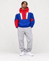 Veste coupe-vent unisexe vintage personnalisée pour le sport, hiver, coupe-vent, vente en gros, pull à quart de zip, à capuche, brodé, streetwear