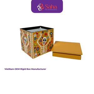 Cajas de Papel Rígido con Estampado en Relieve, Laminación Mate, Hechas a Mano en Vietnam, Reciclables, Biodegradables, Personalizables con OEM, con Estampado en Lámina Dorada - Product Image 4