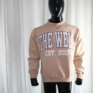 Sudadera THE WELL con cuello simulado, 450 GSM, bordado con nombre personalizado, corte holgado, 100% algodón, felpa francesa. - Product Image 6