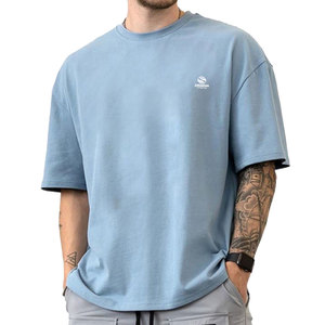 Camisetas Holgadas Vintage Personalizadas de Algodón 100% de Alta Calidad al por Mayor, Impresión Serigráfica, 300 Gramos, Transpirables, Tallas Grandes - Product Image 1