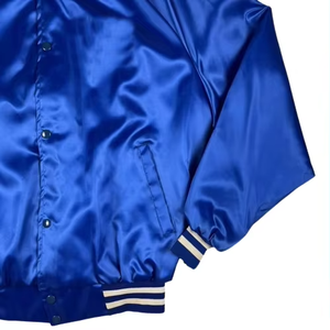 New Arrival Women's Hip Hop Satin PU Leather Bomber <b>Jacket</b> Mandarin Collar Short Raw Breathable High Street Style for <b>Winter</b> - Product Image 3