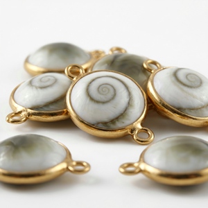 Wholesale Trendy Bohemian Shiva Eye Bezel <b>Charms</b> <b>silver</b> and gold plated for Jewelry making Factory price jewelry - Product Image 1