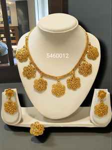 AWAIS HOUSE Nuevo Conjunto de Joyería de Moda Estilo Hip Hop Chapado en Oro con Diamantes para Mujer, Collar y Pulsera Infinito para Fiesta de Compromiso - Product Image 4