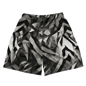 Shorts de basketball unisexe en maille camouflage géométrique personnalisés 2026, séchage rapide, pour entraînement sportif – Fabricant OEM ODM de vêtements de sport - Product Image 3