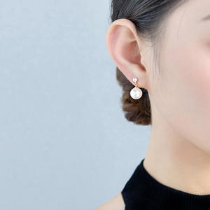 7-8mm Natural Freshwater Edison <b>Pearl</b> <b>Earrings</b> S925 Silver Fine Dangle Nearly Fashionable Design Versatile Paring Possibilities - Product Image 1