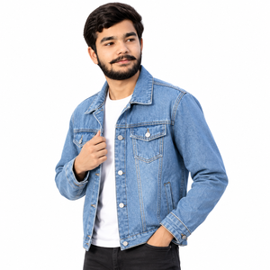 Custom Denim Jackets Private Label Custom Denim Jackets for Streetwear Brands Oversized <b>Washed</b> Finish - Product Image 5
