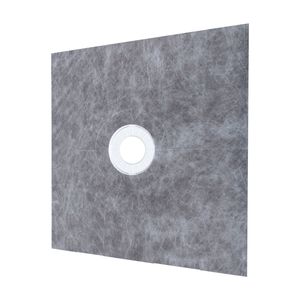 Kit de Mampara de Ducha de PVC Impermeable de 48x48 Pulgadas con Rejilla de Acero Inoxidable de 4 Pulgadas y 2 Bridas Centrales de Unión, Accesorios para Cuarto de Ducha - Product Image 5