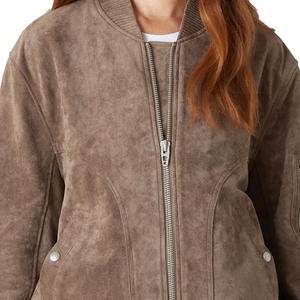 Vestes en daim pour femmes, sur mesure, de qualité supérieure, confortables, à fermeture éclair, pour usage régulier, vente en gros - Product Image 6