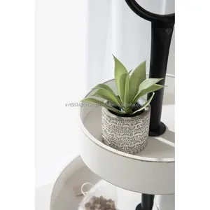 Double-Tiered Natural Mango <b>Wood</b> Fruit Stand Rustic Organizer for Kitchen Storage, <b>Spices</b>, Condiments Display - Product Image 3