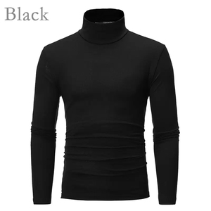 High Neck T Shirt for <b>Man</b> Comfort Wash Sweatshirts <b>Thermal</b> Long Sleeve Shirt - Product Image 2