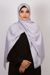 Premium Custom Satin Plain Hijab <b>Scarf</b> Silk Feel Head Wrap Shawl OEM ODM Textile Manufacturer India Export - Product Image 3