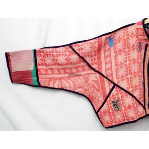 Veste longue Kantha vintage à col mandarin, réversible, en coton matelassé indien fait main, écologique et à séchage rapide, qualité supérieure, vente en gros - Product Image 2