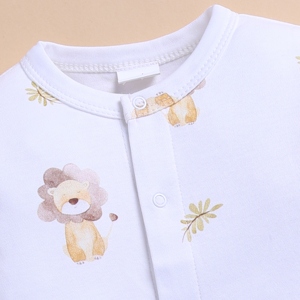 Pijama Enterizo de Bambú Orgánico de Primera Calidad con Elastano y Broches - Little Roar - Product Image 3