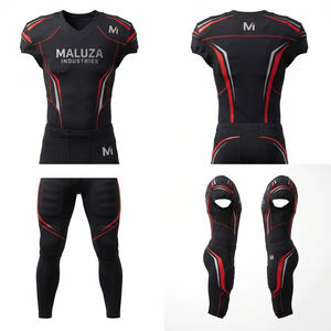 Uniforme de football américain moderne, maillot et pantalon respirants et extensibles, tenue d'équipe, édition MALUZA Industries - Product Image 6
