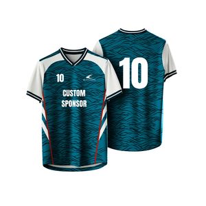 Camiseta Deportiva Transpirable con Estampado por Sublimación, Uniforme de Fútbol con Cuello Redondo, Jersey de Fútbol Retro Personalizado con Nombre del Equipo, Anti-U - Product Image 1