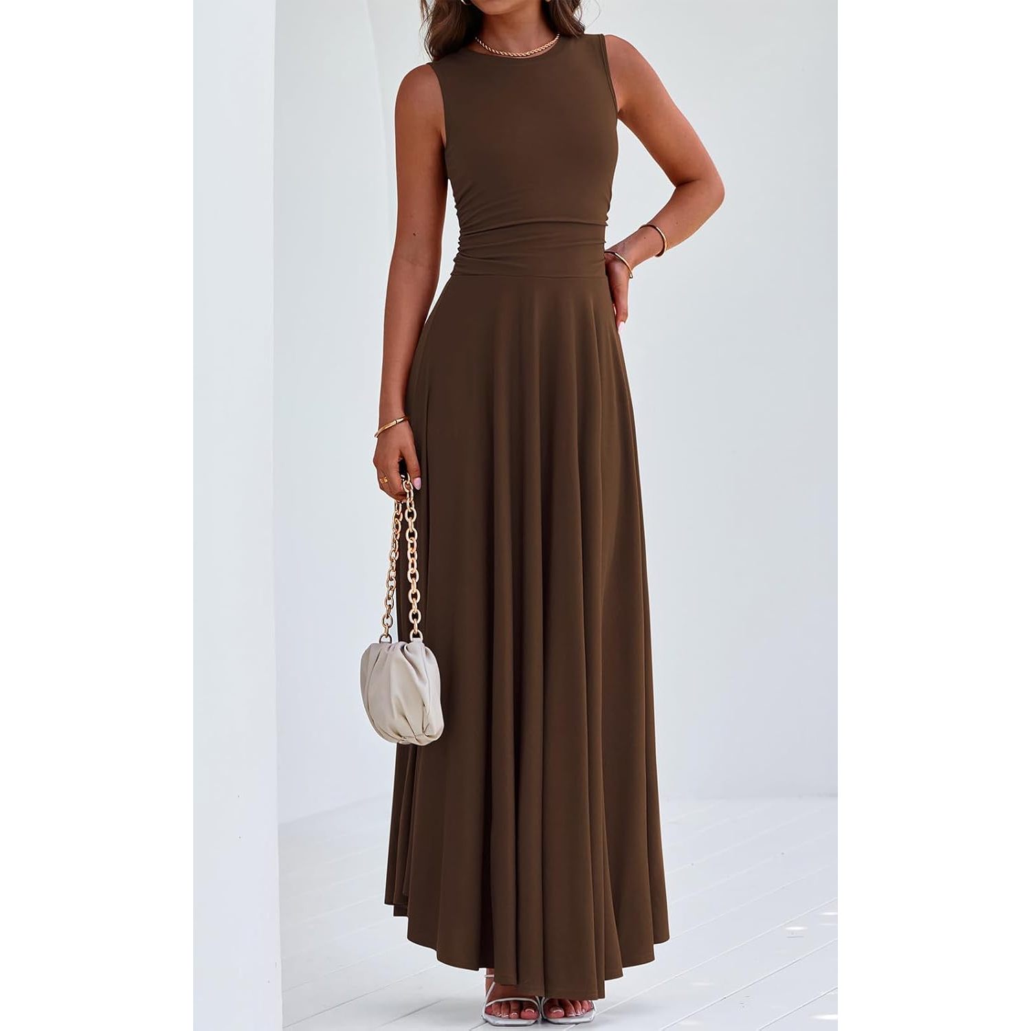 Custom 2025 Womens Summer Sleeveless Crewneck Aline Maxi Dress Stretch Tank Flowy Knee-Length Casual Style B0DQPH3FRM Dresses| Alibaba.com Custom 2025 Womens Summer Sleeveless Crewneck Aline Maxi Dress Stretch Tank Flowy Knee-Length Casual Style B0DQPH3FRM Dresses| Alibaba.com