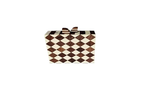 Bolso de mano impermeable con botón tejido de aspecto elegante y diseño de epoxi/metal, de resina de alta calidad, para la noche y viajes, artesanía en resina - Product Image 6