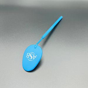Espejo de Pestañas Ovalado con Recubrimiento de Color Azul, Acero Inoxidable, Impresión de Logotipo Personalizado, Espejo de Inspección de Manicura con Punta Cuadrada, OEM - Product Image 5