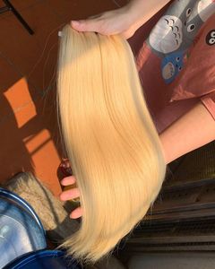 Extensiones de Cabello Virgen Vietnamita Súper Suaves y Lisas de Fibra Premium de 12 a 30 Pulgadas, Color Rubio 613, Precio al por Mayor - Product Image 4