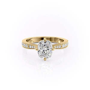 Anillo de Plata S925 con Diamante Moissanite Corte Cojín y Hilera de Pequeños Diamantes Laterales, Regalo Especial de Aniversario para Mujer - Product Image 5