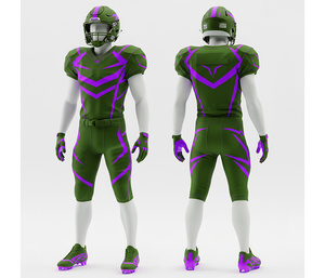 Conjunto de Uniforme de Fútbol Americano Sublimado, Ropa Profesional para Equipos, Equipación de Fútbol |   Ropa Deportiva Transpirable de Poliéster - Product Image 4