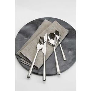 Juego de calentador de buffet de acero inoxidable de lujo Vintage europeo, venta al por mayor, cubiertos reales, juego de cuchara pulida de plata con mango áspero plano - Product Image 4