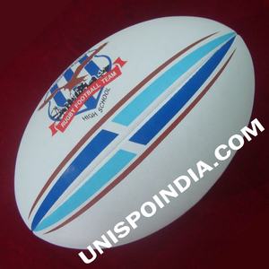 Ballon de rugby de match avec vessie dans la couture - Product Image 5