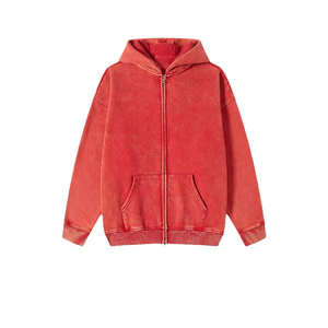 Sudadera con Capucha de Marca Privada con Lavado Ácido, Estilo Vintage Desgastado, Estilo Boutique, Venta al por Mayor, Fábrica de Ropa Sialkot - Product Image 5