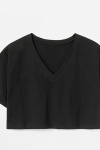 Wholesale Summer Fashion Women's <b>Crop</b> <b>Tops</b> Tshirts Custom Personalized Printing logo Casual Cotton Exposed Navel T-shirts - Product Image 2