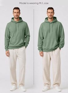 Sudaderas con Capucha para Hombre, Más Vendidas, de Invierno, Gruesas, de Alta Calidad, Unisex, Corte Regular, 100% Algodón, Forro Polar, Tejido, Impermeables, Ecológicas - Product Image 4