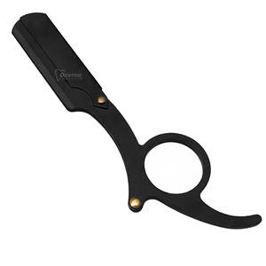 Rasoirs pliants de barbier haut de gamme en acier inoxydable à double tranchant, lot de 2, lame unique, pour la sécurité des hommes, les coupes de cheveux, le rasage des sourcils - Product Image 5