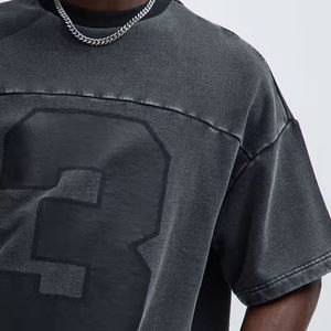 T-shirt vintage d'été en coton épais 290 g/m² pour homme, grande taille, coupe ample, manches courtes, expédition rapide - Product Image 1