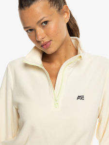 Custom <b>Women's</b> Polar Fleece <b>Quarter</b> <b>Zip</b> <b>Sweatshirt</b> Cropped Relaxed Fit Athleisure Pullover <b>Women's</b> Hoodies <b>Sweatshirt</b> - Product Image 4