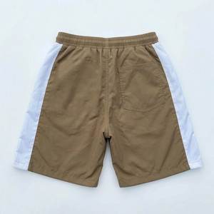 High Demanding Custom Logo Brown And White Men's Lightweight Nylon <b>Wind</b> <b>Breaker</b> Shorts Vintage Wear Men Sets Streetwear Jackets - Product Image 5