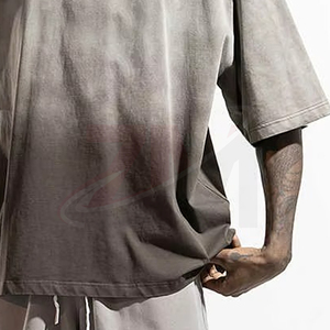 Camiseta de Hombre con Lavado Ácido OEM, Algodón Grueso, Estilo Urbano Moderno, Camiseta de Algodón con Lavado Ácido para Hombre, Estilo Urbano Oversize - Product Image 3
