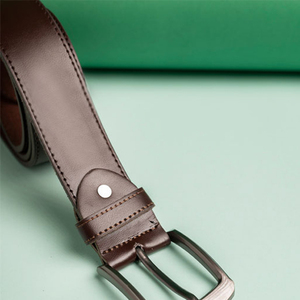 Cinturones de Cuero Genuino Marrón para Hombre, Cinturón de Cuero Real de Alta Calidad para Hombre, 125 cm, Cinturones de Cuero Genuino de Pakistán - Product Image 4