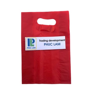 Bolsas de Plástico Desechables Transparentes de HDPE con Logotipo Personalizado OEM, Bolsa para Camisetas, Color Personalizado, Tamaño Personalizado, Asa de Longitud Ajustable, Digital - Product Image 1