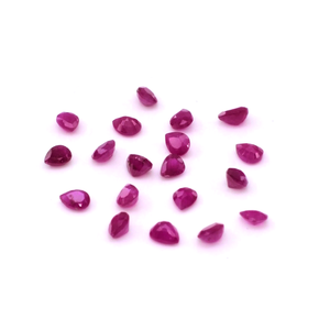 Perles de rubis naturels africains non traités, calibrées 3x5mm, pierres précieuses de rubis naturelles facettées pour la fabrication de bijoux, prêtes à l'emploi - Product Image 4