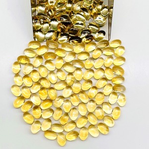 Citrine naturelle ovale taille cabochon 6mm 4mm, pierres précieuses en vrac de citrine dorée, prix de gros, lot en vrac pour la fabrication de bijoux - Product Image 3