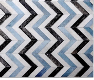 Alfombra a rayas de lujo con mechones a mano, diseño clásico abstracto de Jacquard para sala de estar o pasillo espacioso - Product Image 5