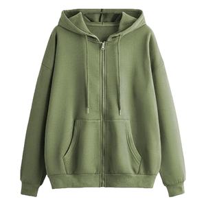 Vestido Sudadera de Invierno Personalizado para Mujer, 100% Algodón Felpa, Ecológico, Cortavientos, Transpirable, con Bordado en Relieve, 360g, Marrón en la Parte Delantera - Product Image 1