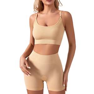 Vêtements de fitness femme 2026 – Ensemble de yoga sans couture, tenue de sport 2 pièces, ensemble de gym, ensembles de yoga courts - Product Image 4