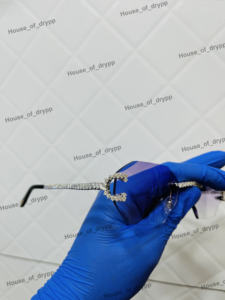 Gafas de Sol de Lujo con Incrustaciones de Diamantes Moissanite y Plata 925, Estilo Hip Hop, para Unisex - Product Image 2